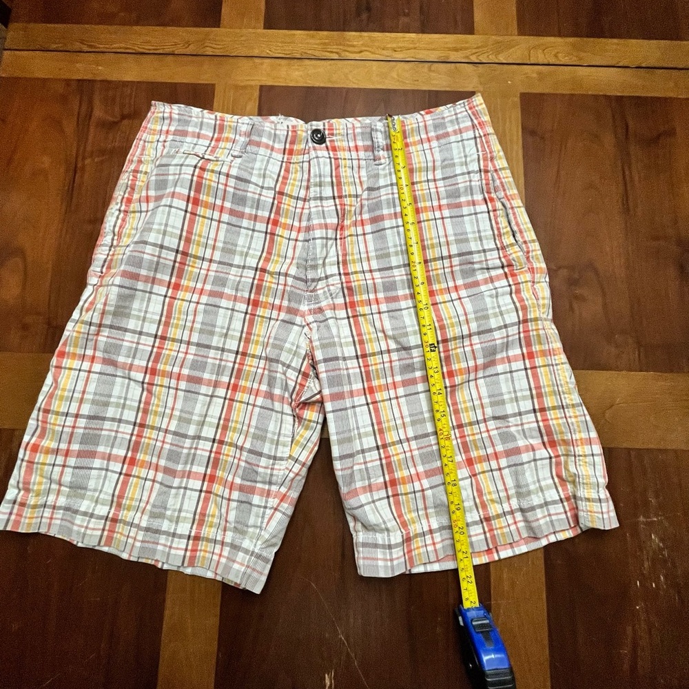 American Eagle Men’s Plaid Shorts Size 33 - Picture 5 of 6